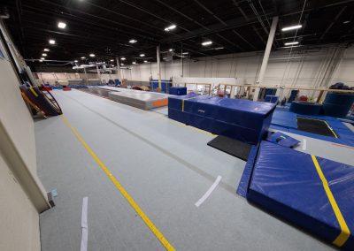 runway at Legends Gymnastics in North Andover, MA.