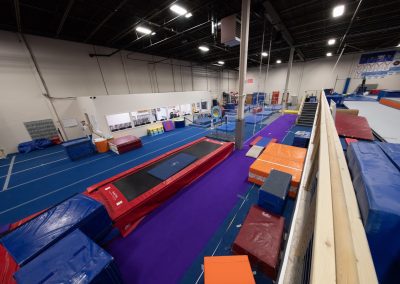 Room at Legends Gymnastics in North Andover, MA.