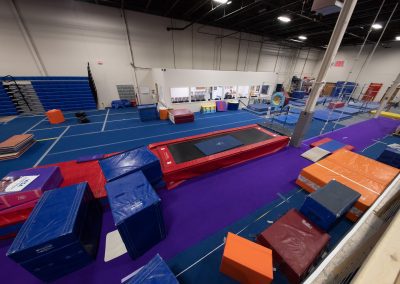 Gym room at Legends Gymnastics in North Andover, MA.