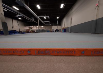 Floor at Legends Gymnastics in North Andover, MA.