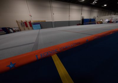 Floor mat at Legends Gymnastics in North Andover, MA.