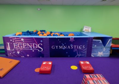 Pit at Legends Gymnastics in North Andover, MA.